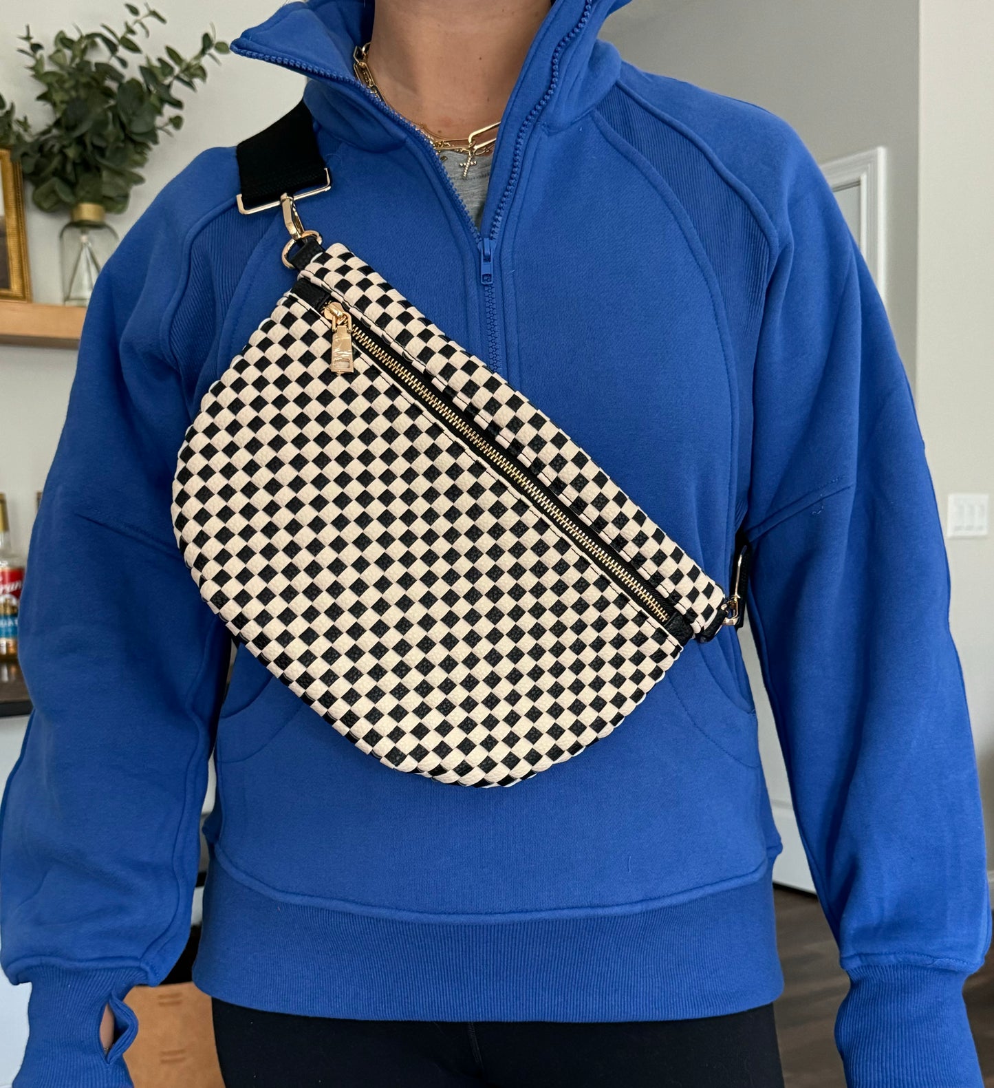 Woven Bumbag - Checkered