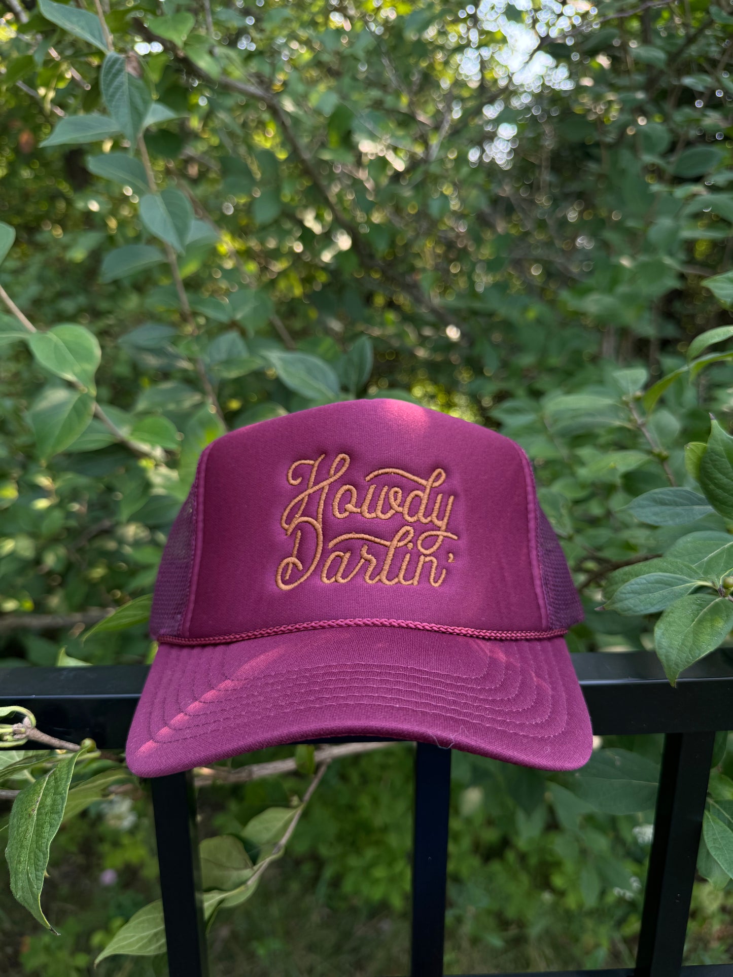 Howdy Darlin' Embroidered Trucker Hat